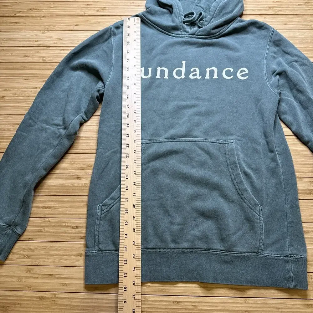 SUNDANCE Unisex Green Hooded Hoodie Pullover Sweatshirt Size XS Pre-Owned - Picture 3 of 8